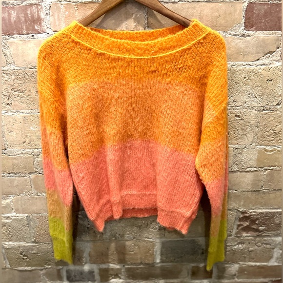 Free People NWT Autumn Sky pullover sweater Sz M - Picture 4 of 9